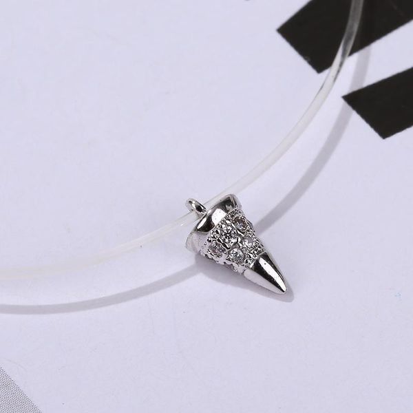 

pendant necklaces 2021 cold fashion decoration simple invisible design accessories clavicle chain trend niche necklace ladies accessor, Silver