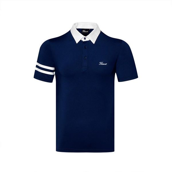 

men's polos golf clothing short sleeve t-shirt sweat wicking breathable quick drying outdoor sports shirt comfortable summer, White;black