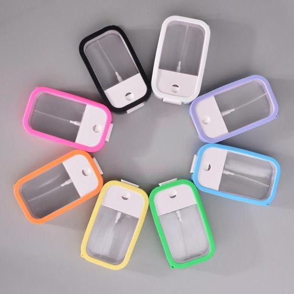 

storage bottles & jars 45ml transparent spray bottle split bottling disinfectant with cover sanitizer silicone color random sterilizer holde