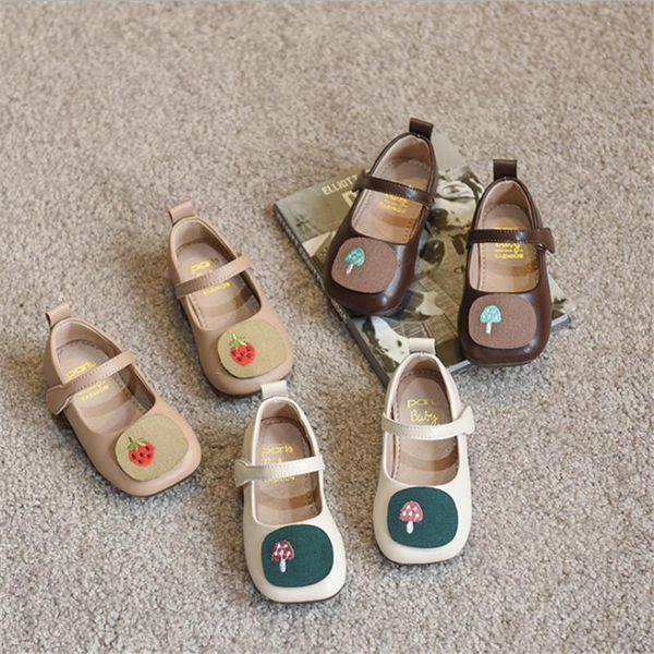 

first walkers 2021 autumn girls princess shoes genuine leather cute kids sneakers fashion toddler baby 21-25