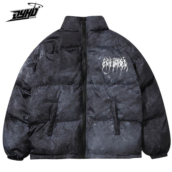 

large size men's hip-hop dance clothing, graffiti cotton padded down et, harajuku, clothing, Black