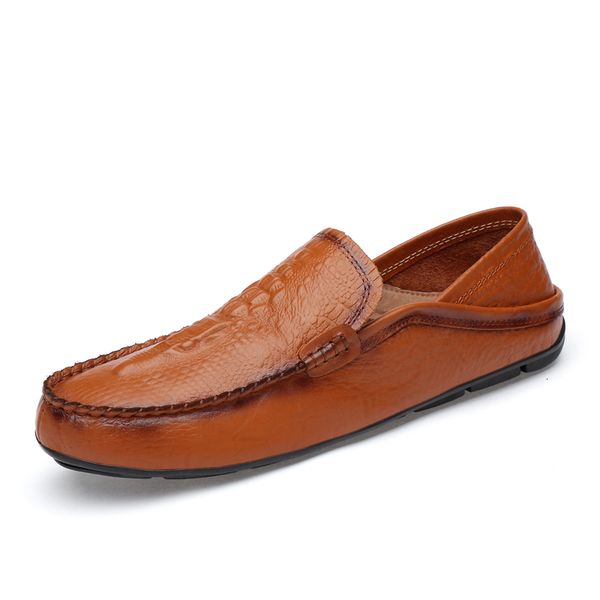 

dress shoes male soft leather shoes, light moccasins in the open air and summer, comfortable flat shoes to drive, 36-46 sizes oc3h, Black