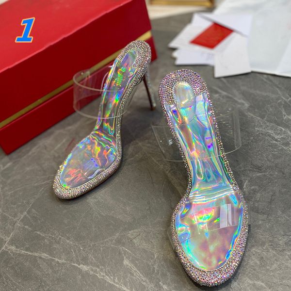 

2021 women's diamond studded rivet bow formal shoes luxury designer summer fashion wedding party stiletto sandals slippers 10cm size 34, Black