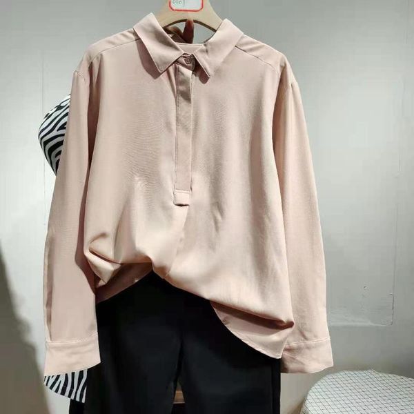 

women's blouses & shirts elegant ladies women long sleeve turn-down collars blouse and work office, White