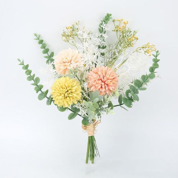 

decorative flowers & wreaths artificial silk fake for wedding decoration bouquets home indoor 4 colors