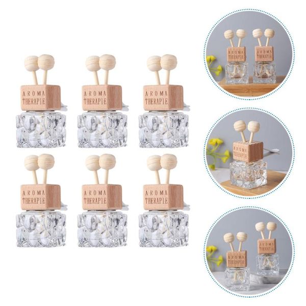 

storage bottles & jars 6 pcs air vent aroma bottle car freshener container diffuser