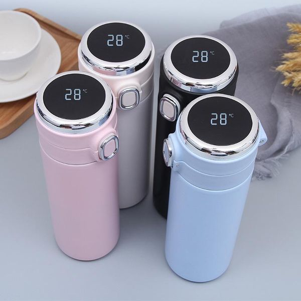 

water bottles style stainless steel intelligent peas cup double layer spacious dan tiao bei led touch display insulated wholesale cust