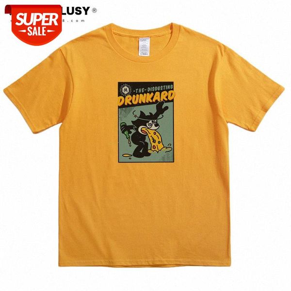 

creative fun printing men's short sleeve loose t-shirt tees #ir7z, White;black
