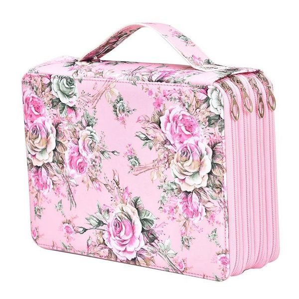 

pencil bags -200 hole pu bag student stationery art painting storage