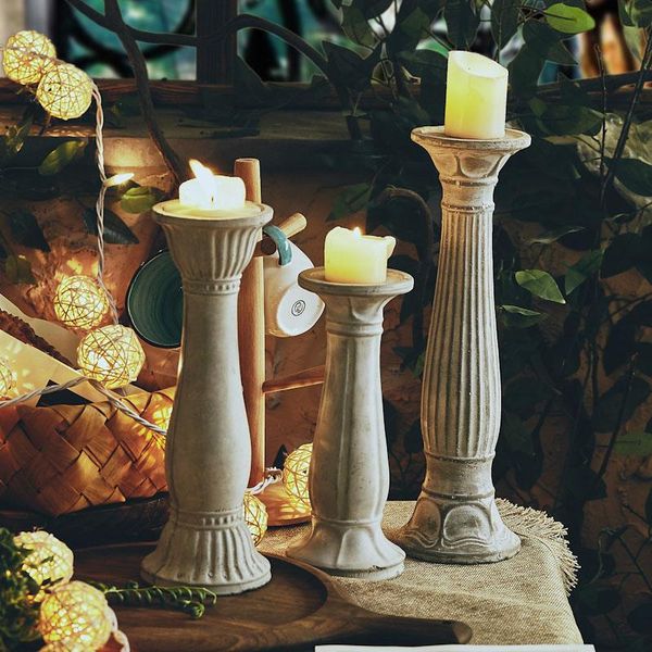 

candle holders romantic pillar stand holder vintage large modern decoration home bougeoir coffee table decor bk50zt