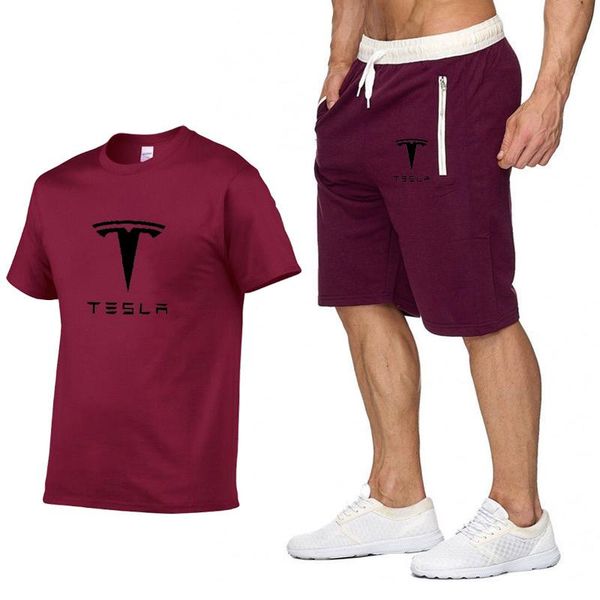 

men's tracksuits summer fashion brand set men clothing quick dry tracksuit t shirt + shorts sets beach casual shirts sportswear 2pieces, Gray