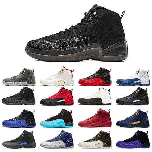 

12s man's basketball shoes high cut black purple blue stone cny dark concord grey fiba flu game french royal gamma gym red o-black taxi