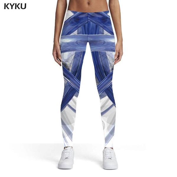 

women's leggings kyku abstract women spandex casual womens pants slim funky ladies, Black