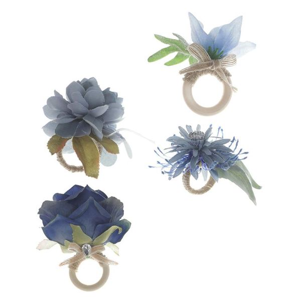 

napkin rings 4pcs exquisite flower decoration durable buckles wedding decor