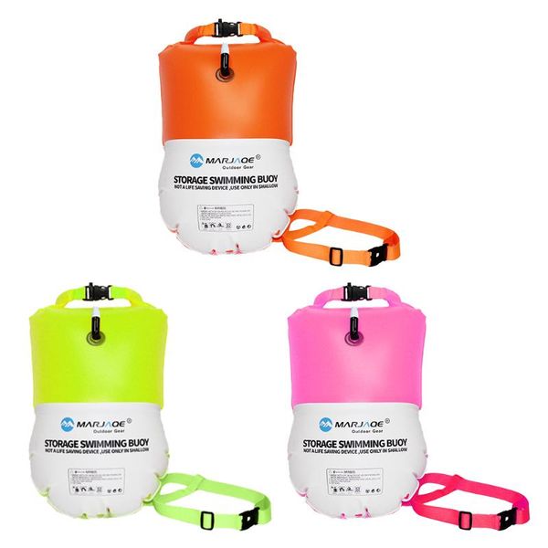 

swimming buoy with dry bag multifunctional inflatable good visibility for water sports lovers accessories floats & tubes
