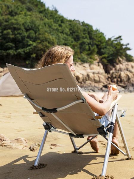 

camp furniture outdoor portable folding chair camping beach car self driving
