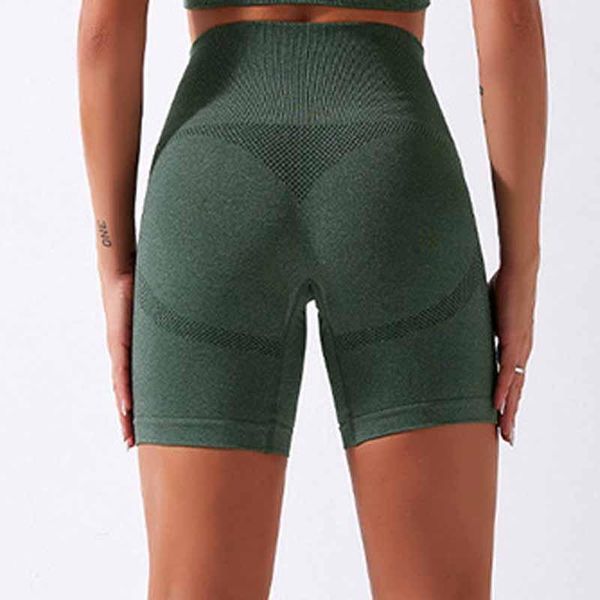 

women seamless sports yoga fitness breathable soft high waist shorts fast dry running abdominal training pants outfit