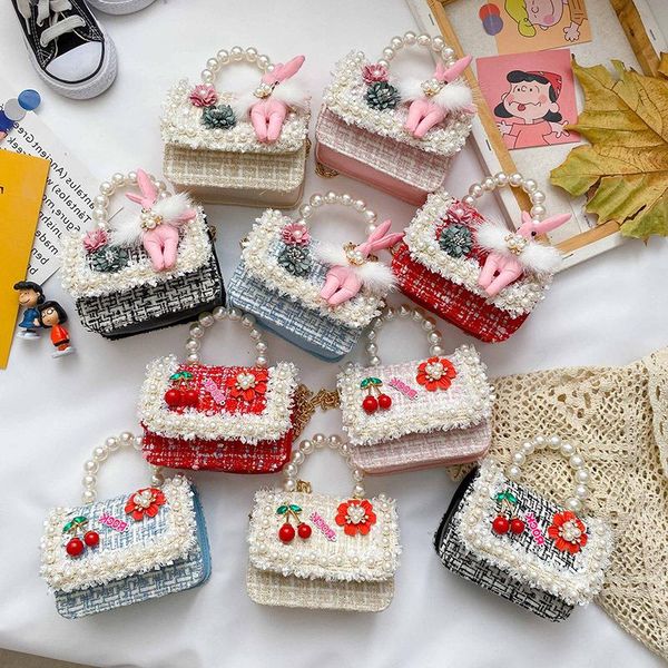 

korean and girls change 2020 children's bag of cotton new linen one-shoulder messenger version small accessory bags mkbdf