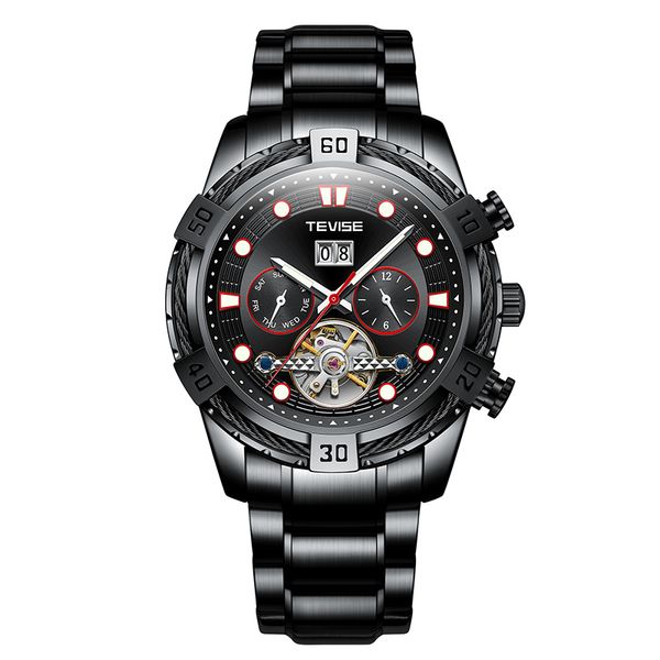 

2021 new luxury men automatic mechanical watches day/week/month tours, Slivery;brown
