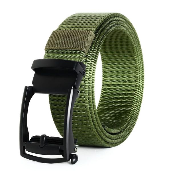 

belts 2021. office belt men's gift boxes packaging automatic buckle nylon outdoor leisure jeans, Black;brown