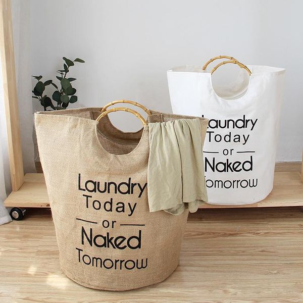

laundry bags handle storage basket dirty clothes bucket toy for organizer