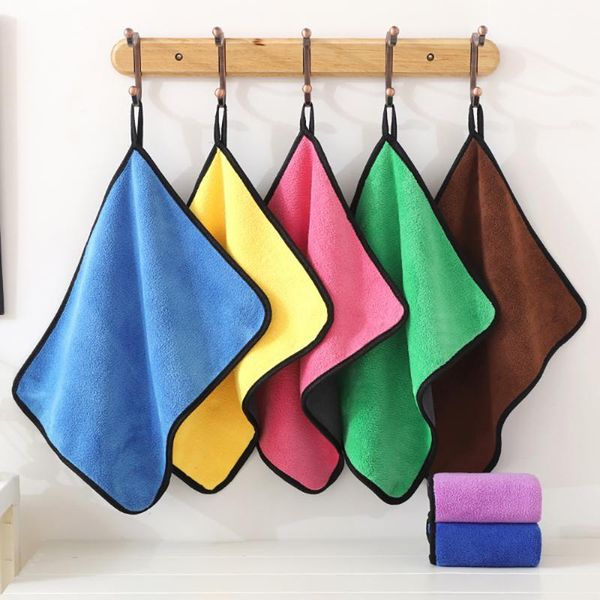 

towel 850gsm 30/40/60cm car wash coral fleece thickened cleaning absorbent double-sided
