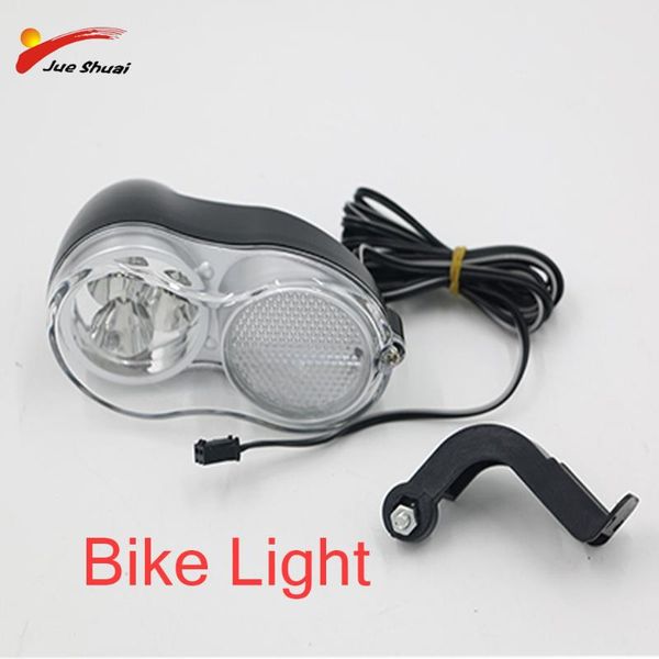 

electric bicycle headlight waterproof front led plastic accessories bike lights