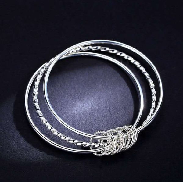 

sansheng iii closed mouth women's european and american bangle, Black