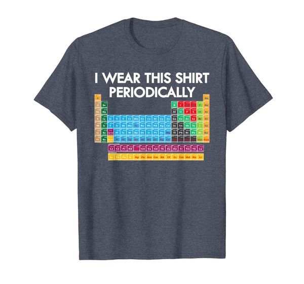 

i wear this shirt periodically funny science humor tshirt., White;black