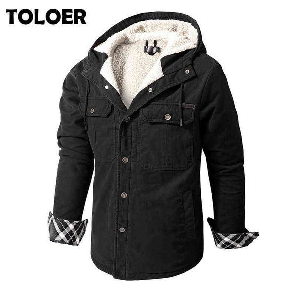 New Mens Retro Jacket Preto Capetos Longos Jaquetas Vintage Vintage Revestimentos Militar Outerwear Masculino Inverno Quente Sólido Overcoats Y1109