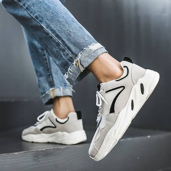 

athletic men's sports running shoes outdoor breathable white black brown mesh men fashion casual sneakers trainers ourdoor jogging walk