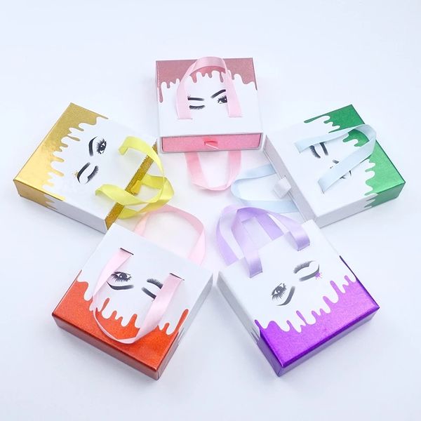 

square lashes boxes custom empty cases with logo eyelashes box package wholesale lash packaging