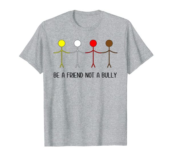 

be a friend not a bully anti bullying tshirt sbully t-shirt, White;black