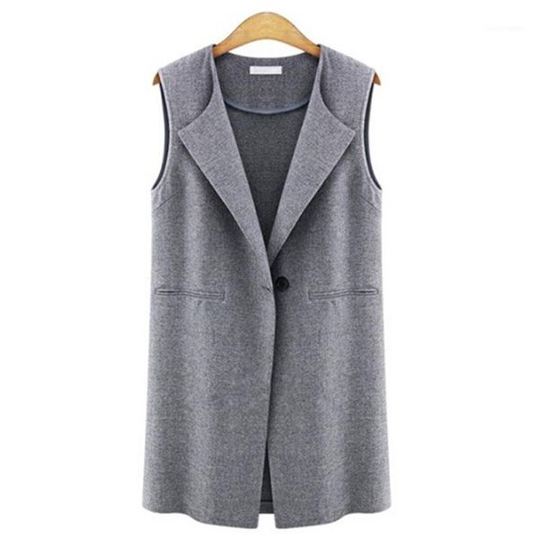 

women's vests fashion plus size autumn winter warm womens ladies solid sleeveless long coat cardigan gilets vest outwear, Black;white