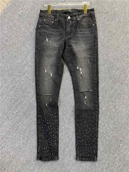 

designer thin design mens jeans men denim more hole embroidery snake vintage pants hip hop slim-leg holes motorcycle biker true jean trou, Blue