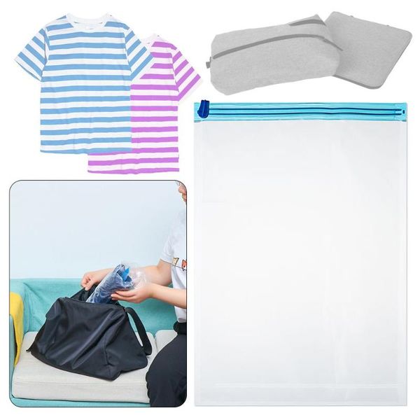 

clothing & wardrobe storage vacuum needed no pump home luggage travel space saver bags compression hand roll bag clothes