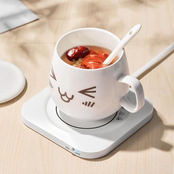 

water bottles coffee mug warmer usb heated pad intelligent electric heating office appliances plate for desk use