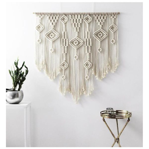 

tapestries 80x90 macrame tapestry handmade boho wall hanging room decoration farmhouse dorm store decor gift