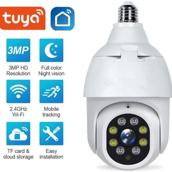 

mini cameras 2mp wifi light bulb camera,360 panoramic home security camera,surveillance ip night vision 2-way audio motion detection