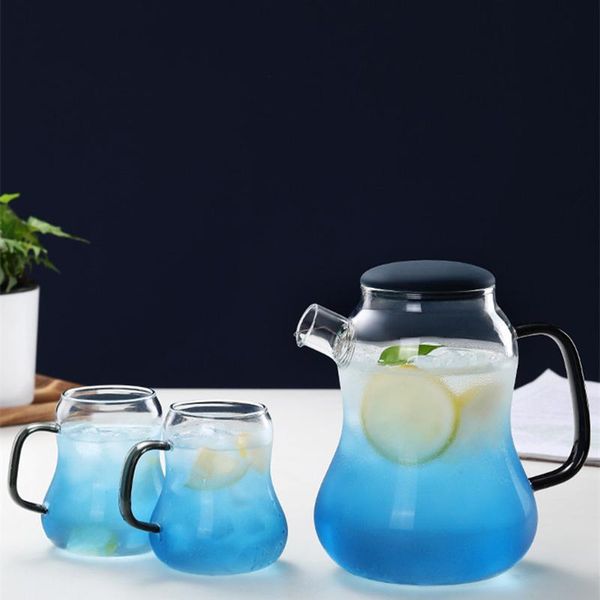 

party favor nordic thickened glass cold kettle, large capacity high temperature resistant explosion-proof teapot, home office juice kettle