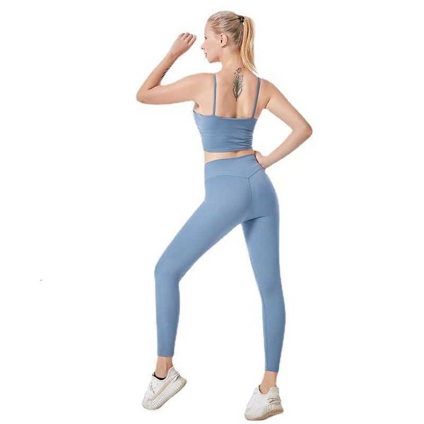 

tracksuits yoga suit knitted peach buttocks breathable fitness exercise running without steel bra female, Gray
