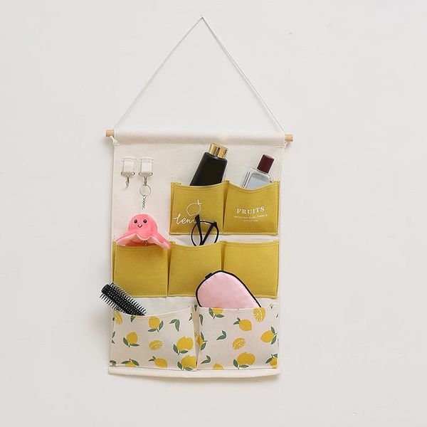 

storage bags wall-mounted bag door rear wall shelf organize small cloth dormitory room bs