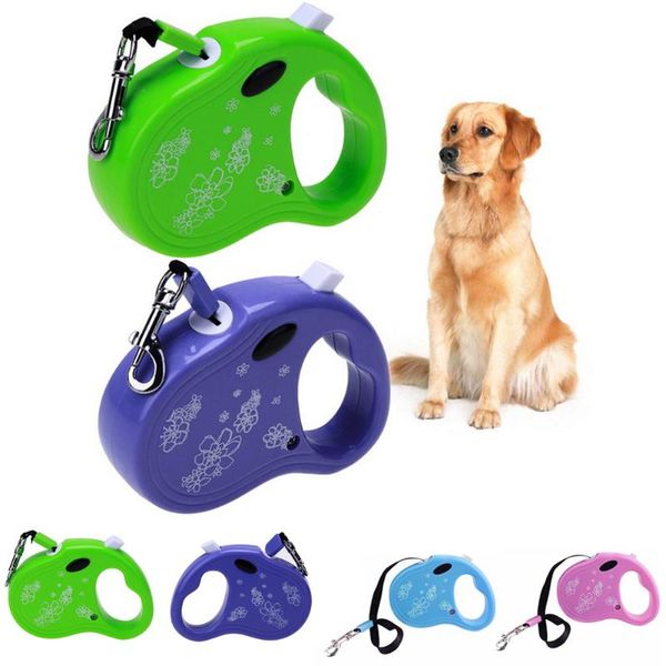 

dog collars & leashes retractable pet automatic extending traction rope strong big walking leads