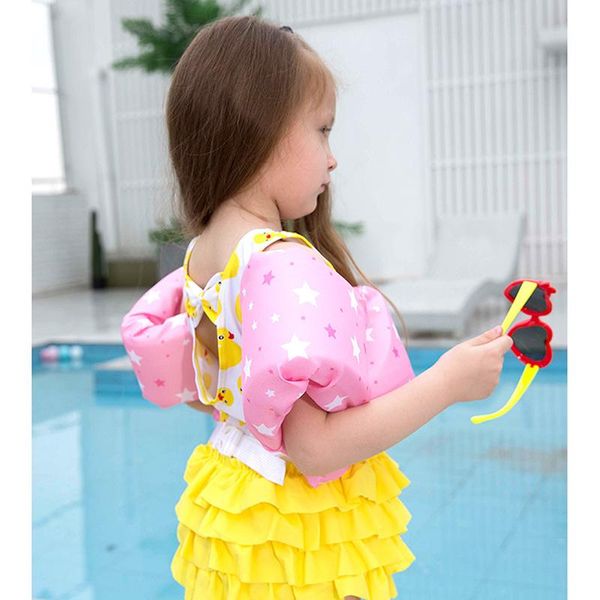 

life vest & buoy 2-6 kids swim arm rings baby jacket floating safety puddle