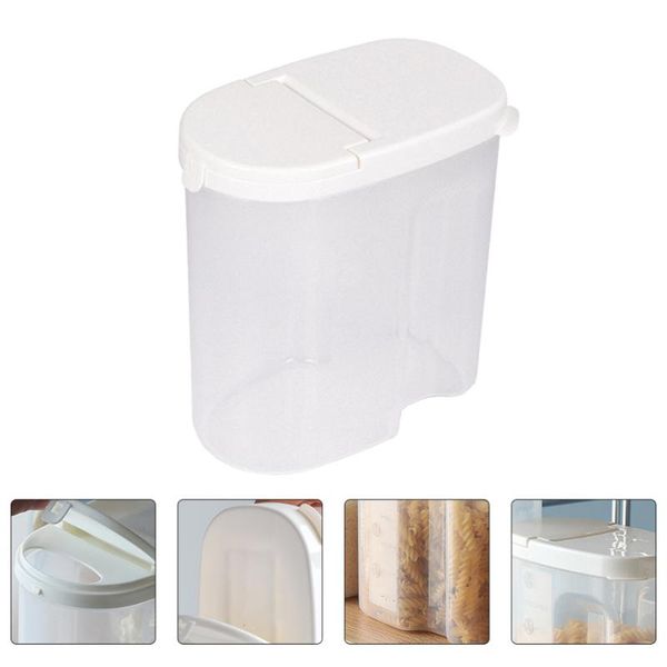 

storage bottles & jars 1pc household canister with lid dog jar seal caddy (white)