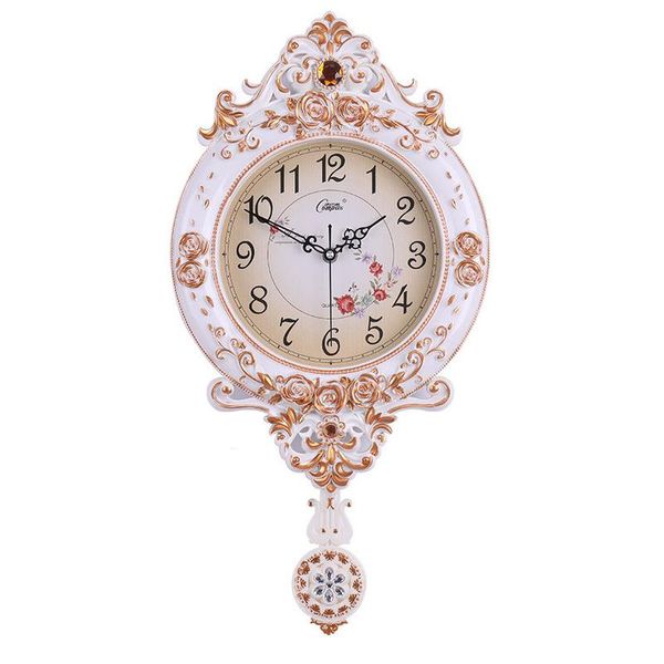 

wall clocks clock european style swing living room mute creative personality household electronic quartz