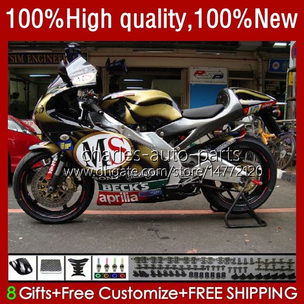 MOTO Body для APRILIA RS RSV 250 RS250 RS-250 RSV250 RR R 1995 1996 1997 CUDLOWORK 24NO.80 RSV250R RS250RR 95-97 RSV250RR RSV-250 RS250R 95 96 97 обтекатель Golden Black Black