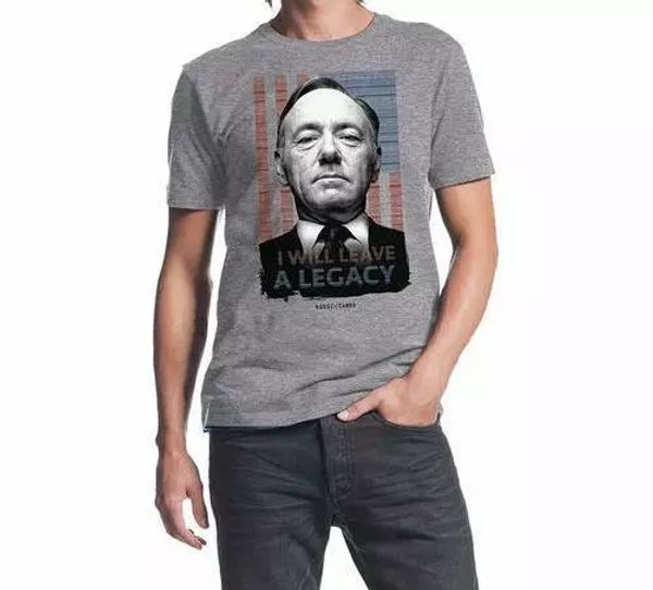 

netflix house of cards frank underwood quote t-shirt nwt licensed & official, White;black