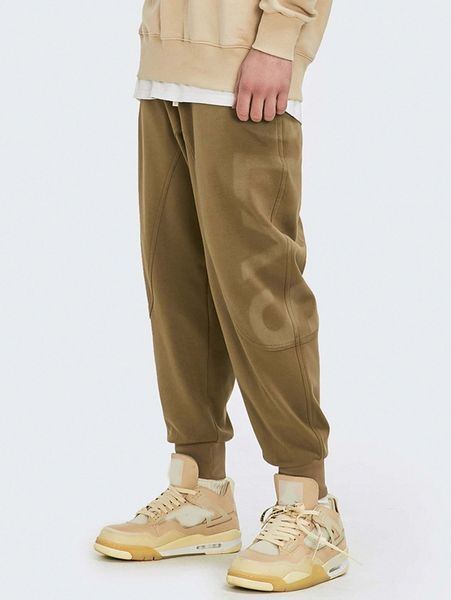

men drawstring waist letter graphic sweatpants t1rl#, Black