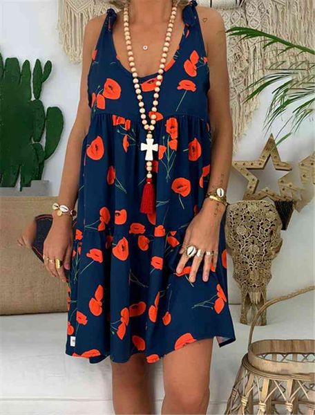 

fashion casual large size women dress printed wild sleeveless, Black;gray